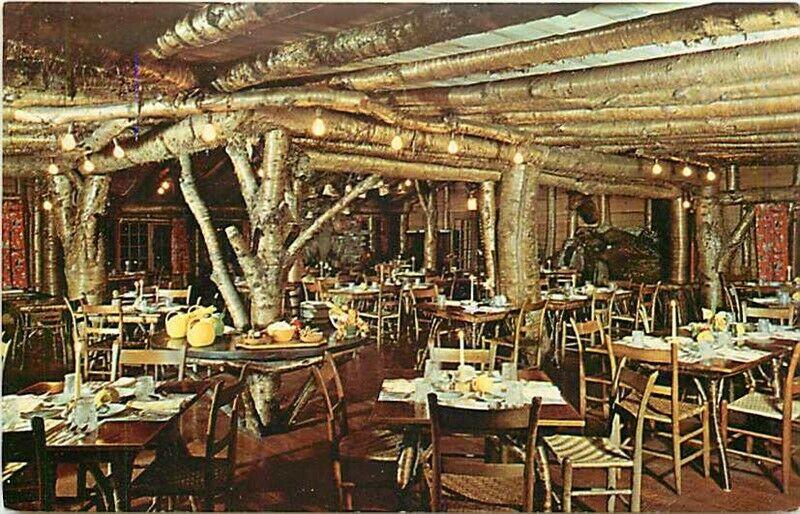 VT, Rutland, Vermont, Long Trail Lodge, Rustic Dining Room, Dexter Press 97391