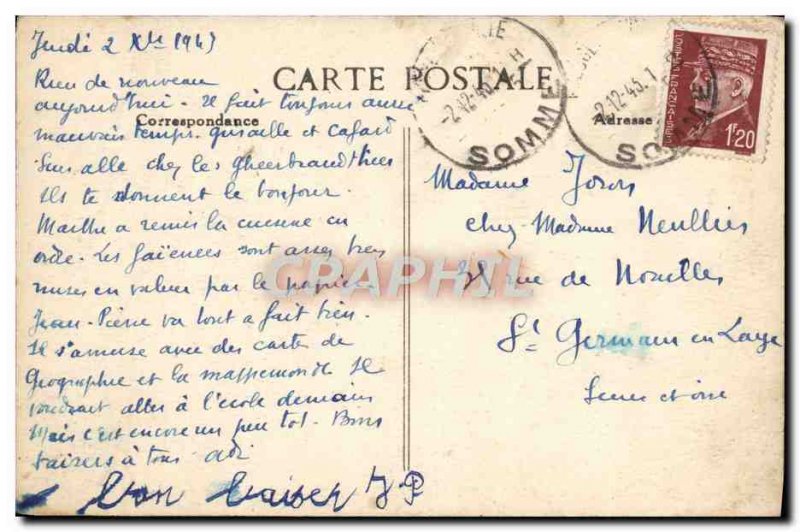 Postcard Abbey De La Grande Trappe L & # 39Etang De Chaumont