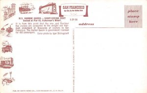 MS Harbor Queen Ferry Boats Ship Postcard