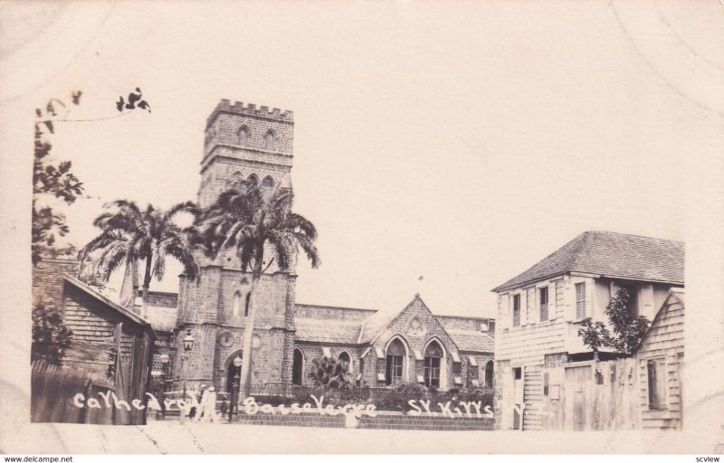 RP: SAINT KITTS , 1910s ; Cathedral , Basse Verre