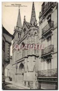 Vannes Old Postcard Facade of the cathedral Saint Pierre