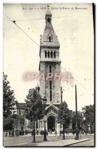 Old Postcard Paris Church St Pierre de Montrouge