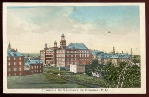 h1200 - RIMOUSKI Quebec Postcard 1920s Ensemble du Seminaire