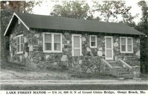 MO, Osage Beach, Missouri, Lake Forest Manor, US 54, RPPC