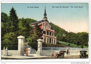 STE. ANNE DE BEAUPRE, Quebec, Canada, 1900-1910's; The Scala Santa, Classic Cars