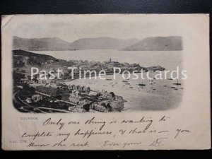 c1901 - Gourock, A Love Note to Miss Forrest, Peelis Hotel, Fleet St. QV Stamp