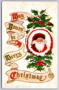 K18/ Santa Claus Merry Christmas Postcard Jolly 197