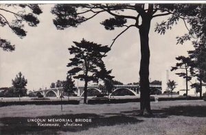 Indiana Vincennes Lincoln Memorial Bridge Real Photo RPPC