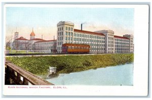 c1905s Elgin National Watch Factory Exterior Elgin Illinois IL Unposted Postcard