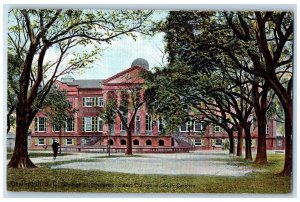 c1920s Administration Building Exterior View At Navy Yard Charleston SC Postcard