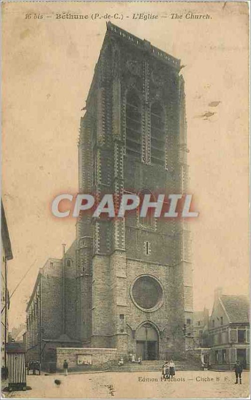 Old Postcard Bethune Pde C. The Church