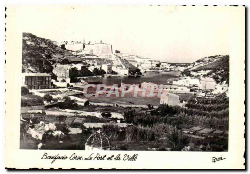 Corsica - Corsica - Bonifacio - The Port and City - Modern Postcard