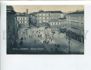 3172256 ITALY LIVORNO Piazza Cavour Vintage postcard