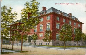 Denver High School West Denver CO Colorado Unused Postcard G28