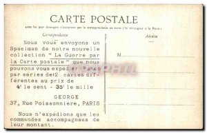 Old Postcard Senlis La Rue Bellon Army