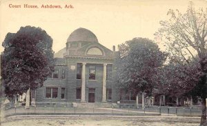 Court House Ashdown Arkansas 1910c postcard
