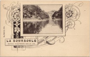 CPA La BOURBOULE-Bateau Electrique sur le Lac LITHO (46468)