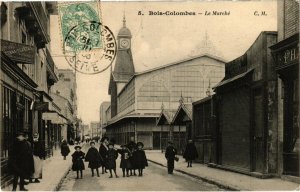 CPA AK BOIS-COLOMBES - Le Marché (987050)