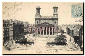 Postcard Old Paris St Vincent de Paul