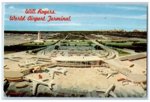Oklahoma City Oklahoma Postcard Will Rogers World Airport Terminal 1977 Vintage