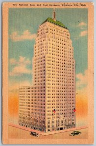 Oklahoma City Oklahoma 1945 Postcard First National Bank & Trust Company