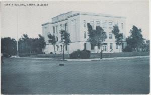 Colorado Colo Co Postcard Old LAMAR County Building