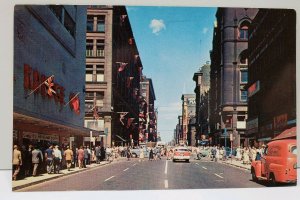 Ontario Canada Yonge St Looking North Postcard D2
