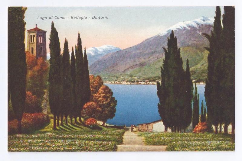 Lago di Como Bellagio Dintorni  Lake Como Italy Postcard