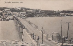 Bermuda Watford Island Bridge Old Postcard