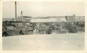 Postcard RPPC Michigan Manistee P&R Salt Plant occupation 1934 23-5356