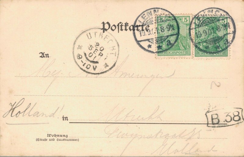 Germany Gruss Aus Remscheider Talsperre Vintage Postcard 04.03