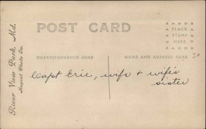 River View Park MD Studio Nugent - Ship Mayflower Prop BALTIMORE. RPPC