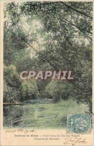 Old Postcard surroundings Meaux Small arms of the Isle of Roizes path Mareuil