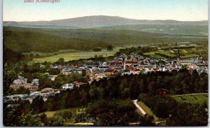 VINTAGE POSTCARD PANORAMIC VIEW OF BAD KISSINGEN GERMANY & SURROUNDS c. 1907-14