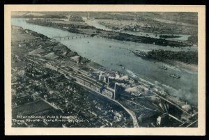 h1859 - TROIS RIVIERES Quebec Postcard 1920s Pulp & Paper Mill