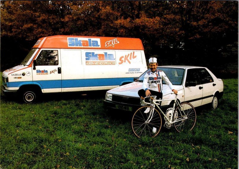 Netherlands, DUTCH CYCLIST REINIER GROENENDAAL Skala-Skil Team Van  4X6 Postcard