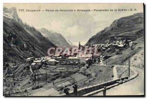 Postcard Old Route Dauphine Grenoble Briancon Panorama of the Grave