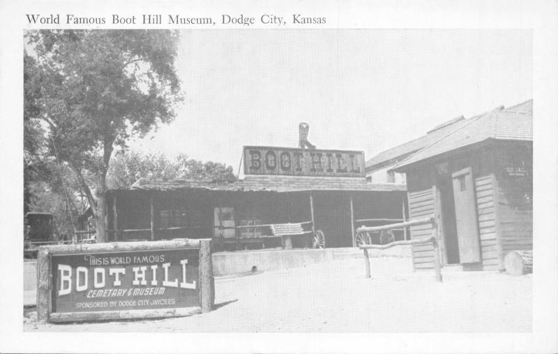 DODGE CITY KANSAS~BOOT HILL MUSEUM POSTCARD