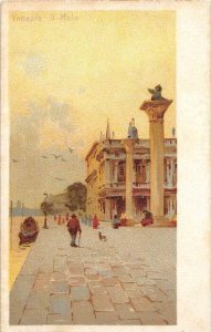 Italy, Venezia, Li Molo, artist drawn