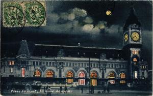 CPA PARIS 12e-Paris la nuit-La Gare de Lyon (322965)