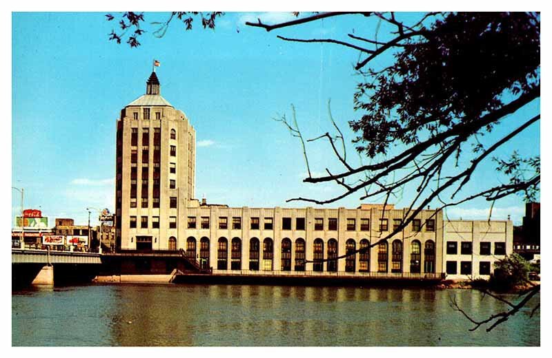 Postcard TOWER SCENE Rockford Illinois IL AQ4020