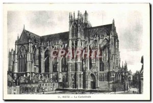 Old Postcard Metz Cathedral