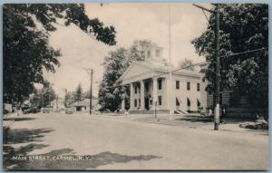 CARMEL NY MAIN STREET VINTAGE POSTCARD