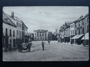 Hampshire ANDOVER High Street c1905 Postcard by Frith 54616