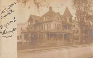 Northampton Massachusetts Residence Vintage Postcard AA19922 