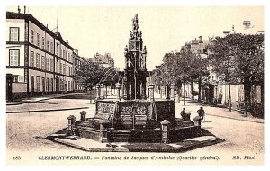 France  Clermont-Ferrand , Fontaine de Jacques d'Amboise