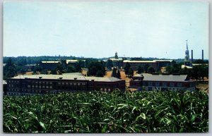 Vtg Storrs CT University of Connecticut Birdseye View Campus 1950s View Postcard