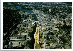 Postcard - A spectacular aerial of the city of Cambridge, Canada