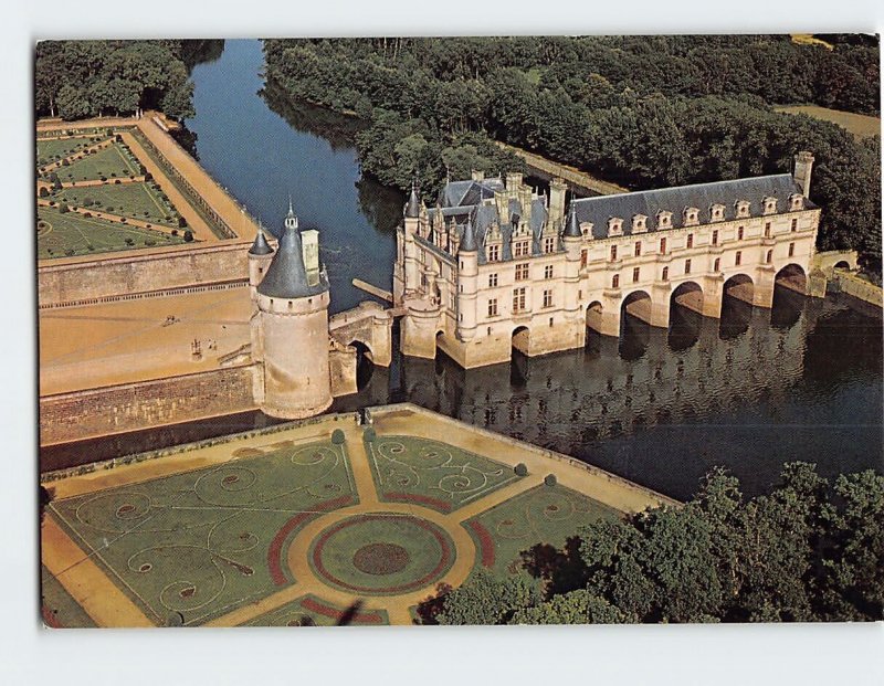 Postcard Chateaux De La Loire, Chenonceau, Chenonceaux, France