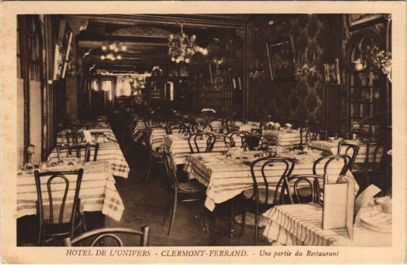 CPA Clermont Ferrand hotel de l'Univers, restaurant (1238322)